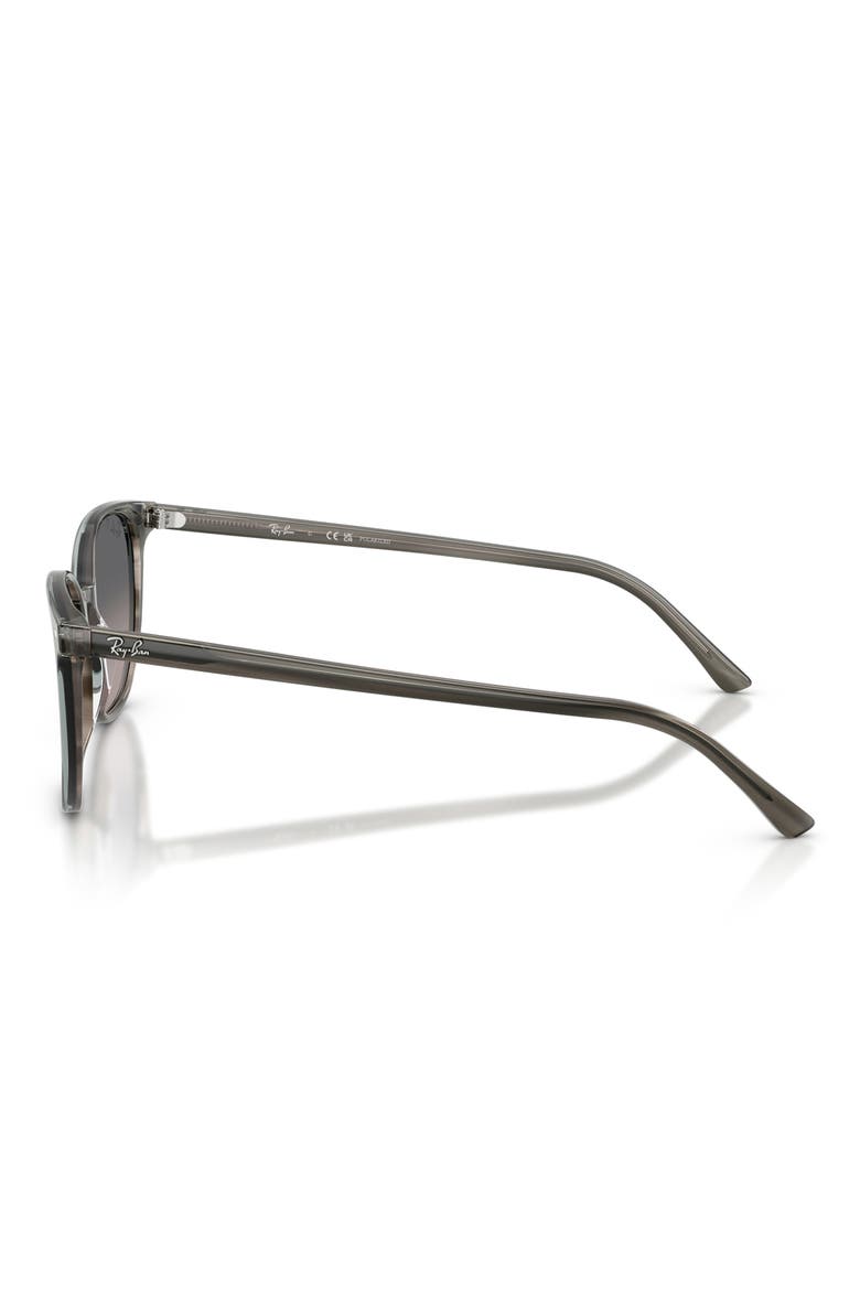 Elliot 54mm Polarized Square Sunglasses, Alternate, color, STRIPED GREY / GREY GRADIENT