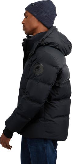 Men's Comet Mixed Media Puffer with Detachable Hood