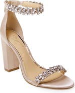 Jewel Badgley Mischka Jewel by Badgley Mischka Mayra Embellished Ankle Strap Sandal