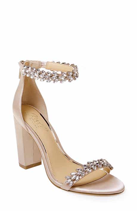 Jewel Badgley Mischka Jewel by Badgley Mischka Mayra Embellished Ankle Strap Sandal