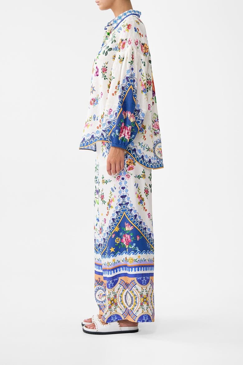 Balloon Sleeve Blouse Tiles Darls, Alternate, color, Tiles Darls