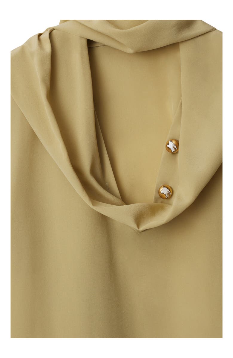 Burberry Silk Scarf Top, Alternate, color, Hemlock