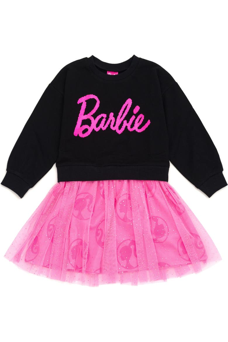 Glitter Tutu Dress, Main, color, Black