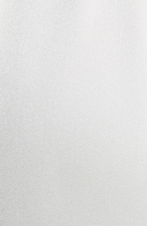 Tom Ford Tie Neck Long Sleeve Cady Jumpsuit In Crema White