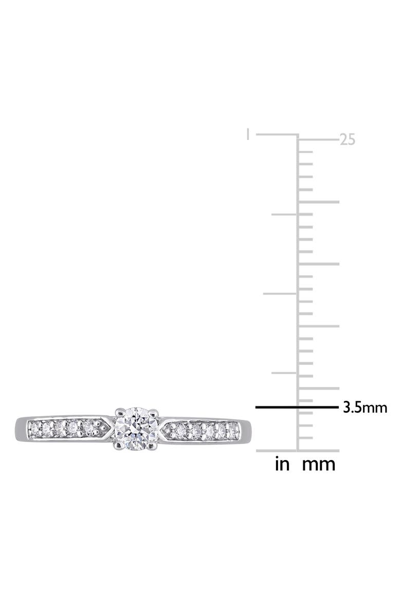 Diamond Engagement Ring - 0.32ctw, Alternate, color, WHITE