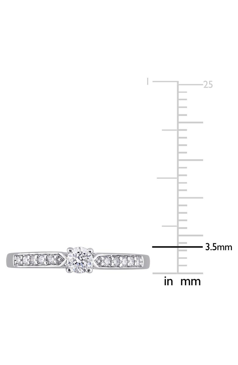 DELMAR Diamond Engagement Ring - 0.32ctw, Alternate, color, White