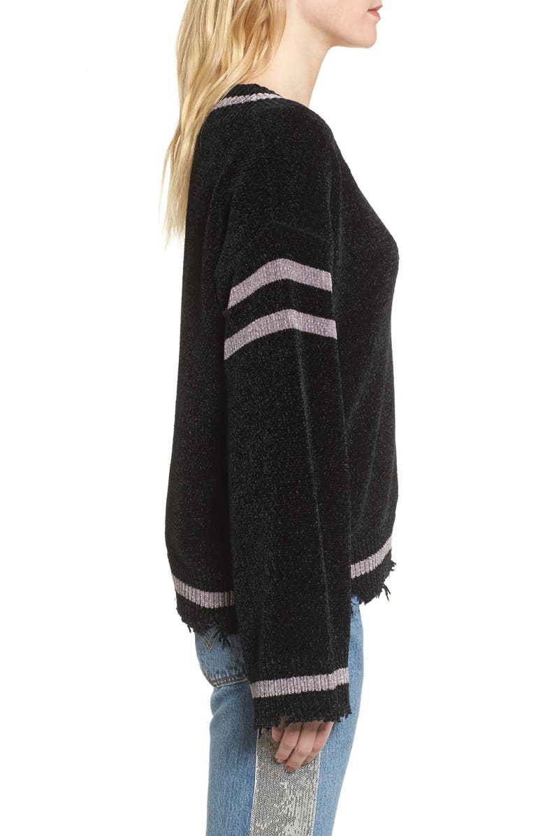 KENDALL + KYLIE Oversize V-Neck Sweater, Alternate, color, 