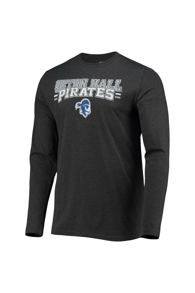 Men's Concepts Sport Blue/Heathered Charcoal Seton Hall Pirates Meter Long Sleeve T-Shirt & Pants Sleep Set, Alternate, color, Blue
