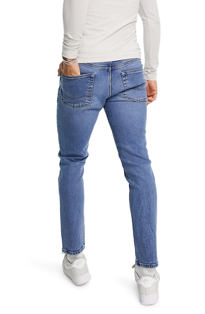 ASOS DESIGN Ripped Slim Fit Jeans, Alternate, color,