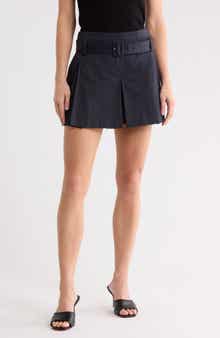 Como Pleated Cotton Blend Shorts