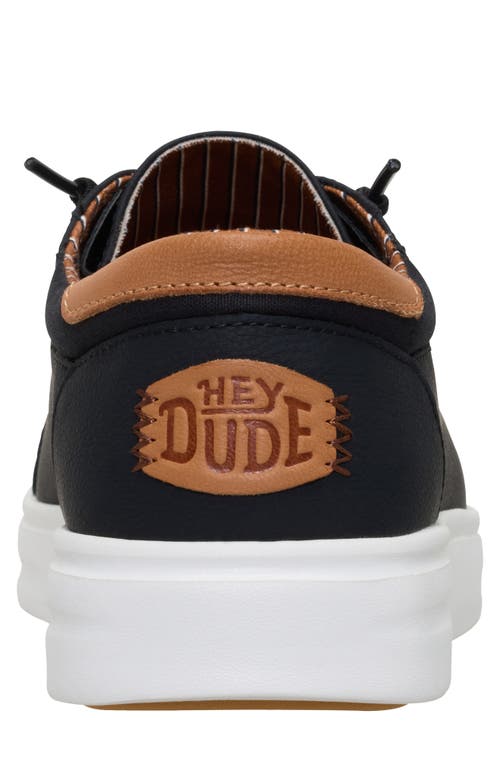 Hey Dude Paul Pro Low Top Slip-on Sneaker In Black