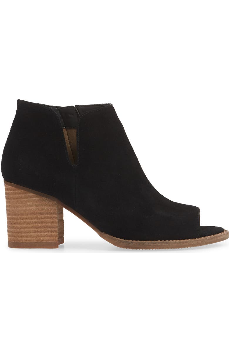 Blondo Nappa Waterproof Open Toe Bootie, Alternate, color,