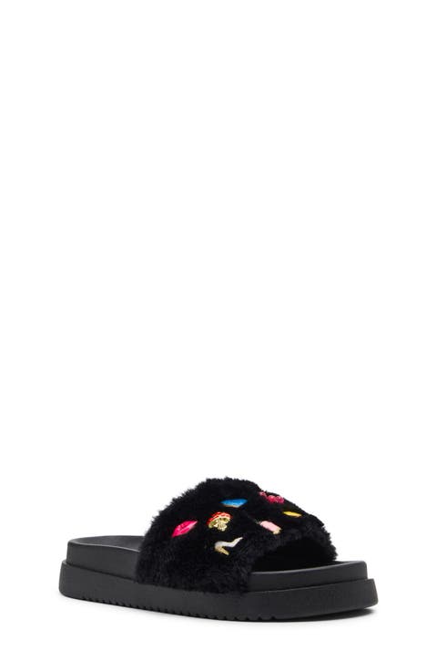Kids' JDUMBO-R Faux Fur Slide Sandal