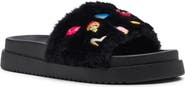 Steve Madden Kids' JDUMBO-R Faux Fur Slide Sandal