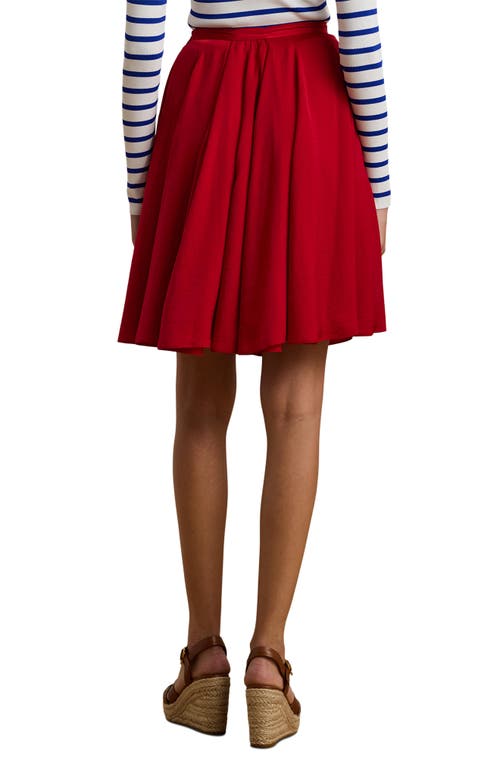 RALPH LAUREN LAUREN RALPH LAUREN SANDWASHED SATIN A-LINE SKIRT 