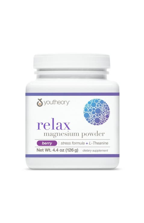 Relax Magnesium Powder Vegan Stress Relief Supplement 4.4 oz