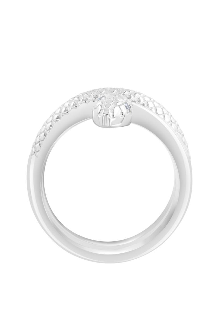 Diamond Snake Ring, Alternate, color, SILVER