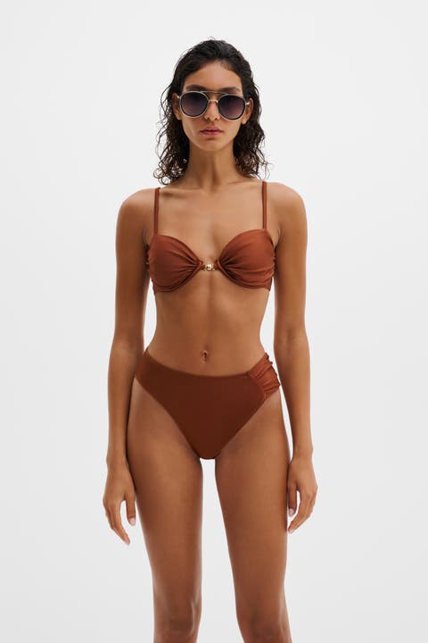 Tovere Draped Bikini Top