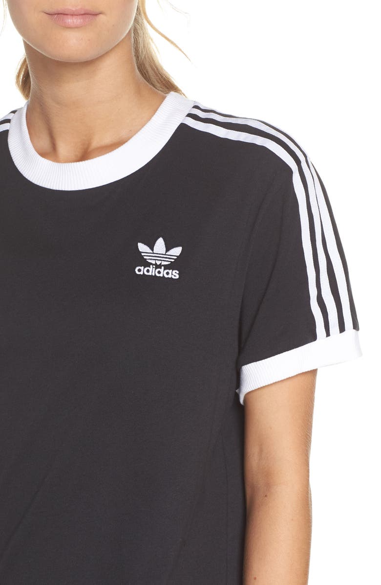 adidas Originals 3-Stripes Tee, Alternate, color,