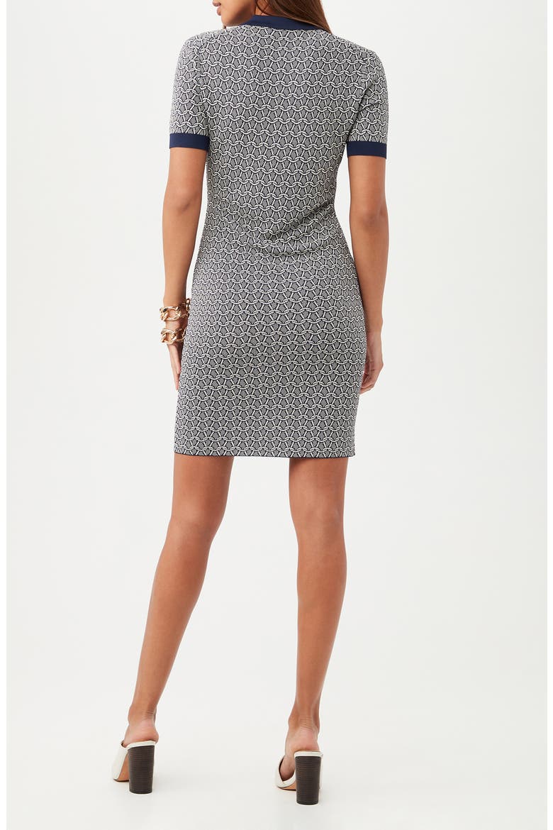 Chula Vista Short Sleeve Sweater Dress, Alternate, color, INDIGO/ WHITEWASH