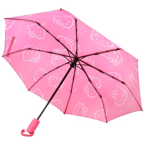 Sanrio Hello Kitty Allover Head Print Umbrella In Pink