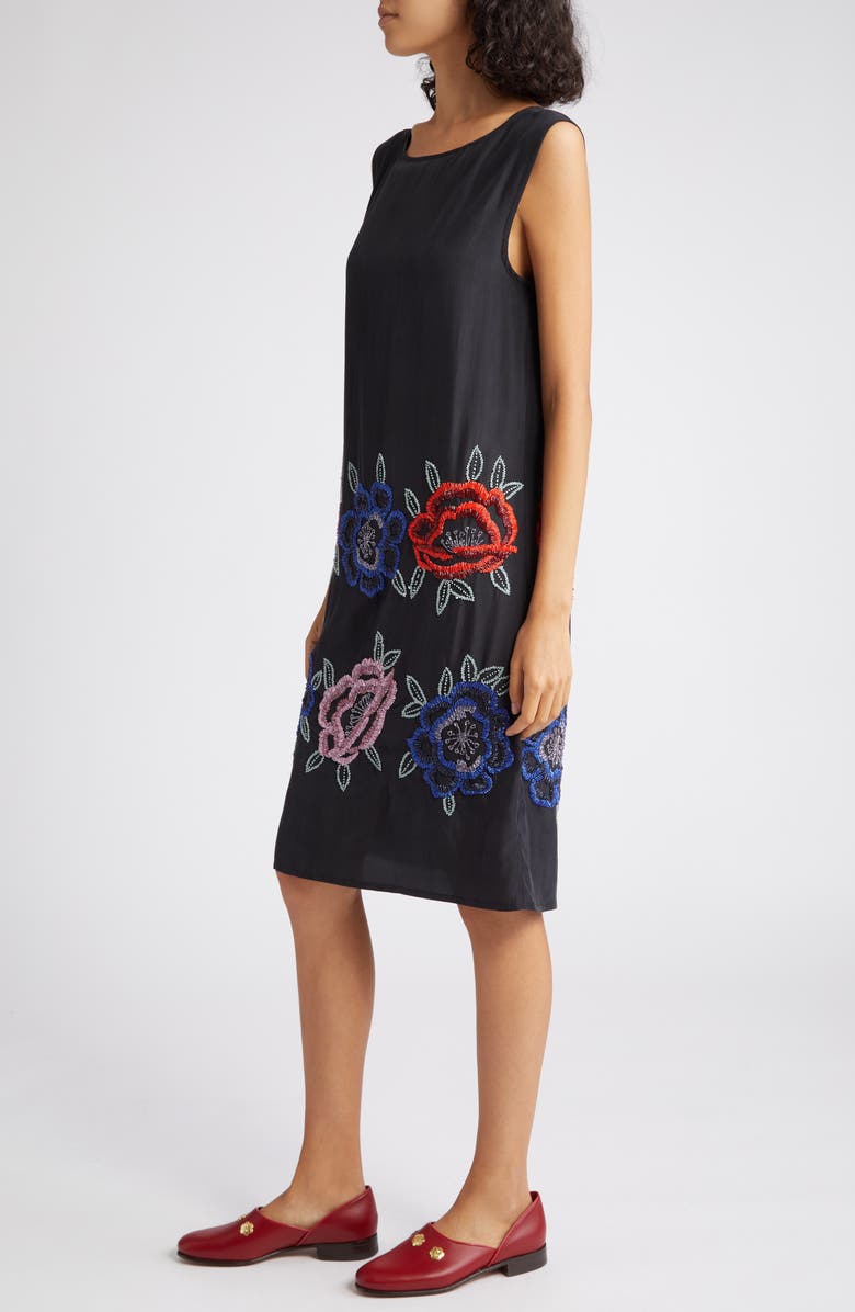 Bode Beaded Poppy Silk Tunic, Alternate, color,