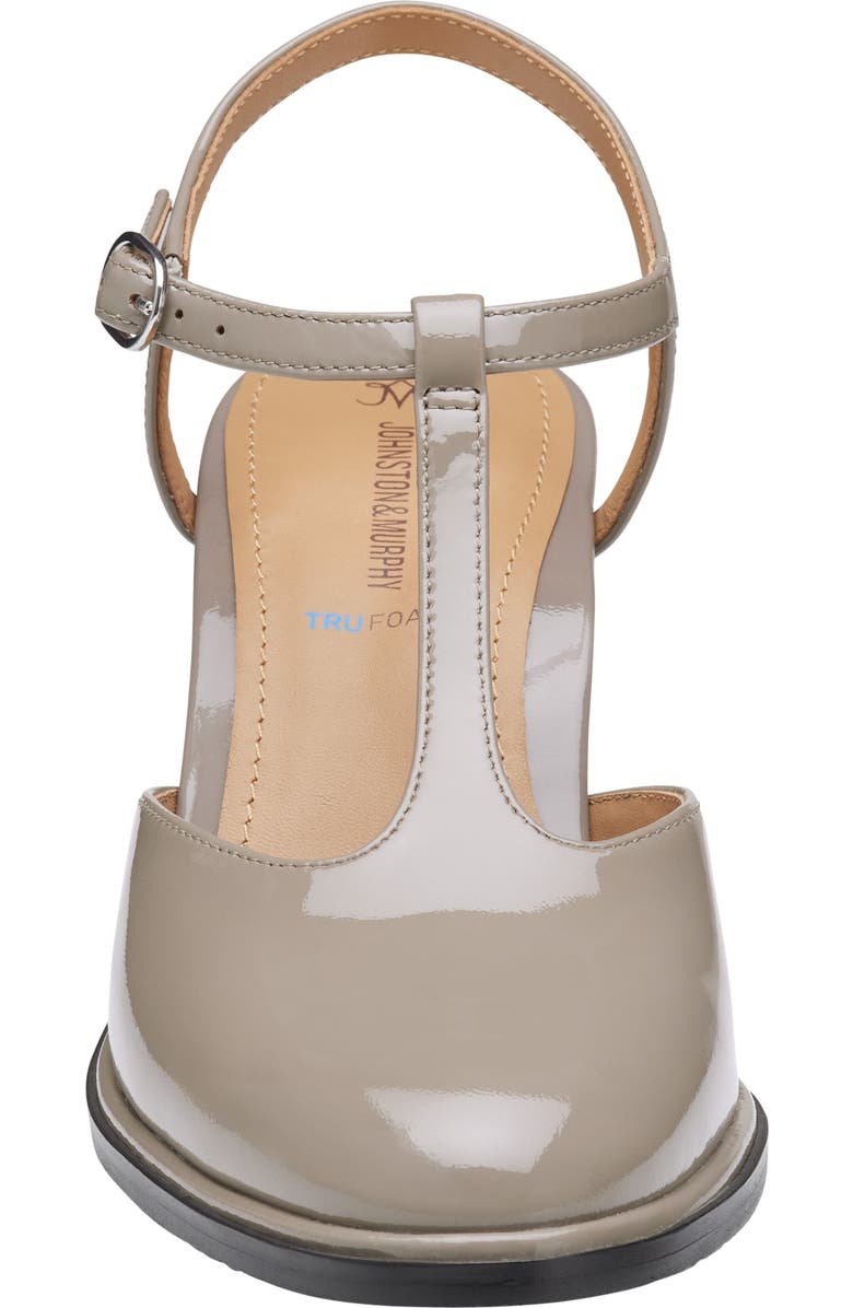 Johnston & Murphy Amy T-Strap Pump, Alternate, color, Taupe Patent Leather
