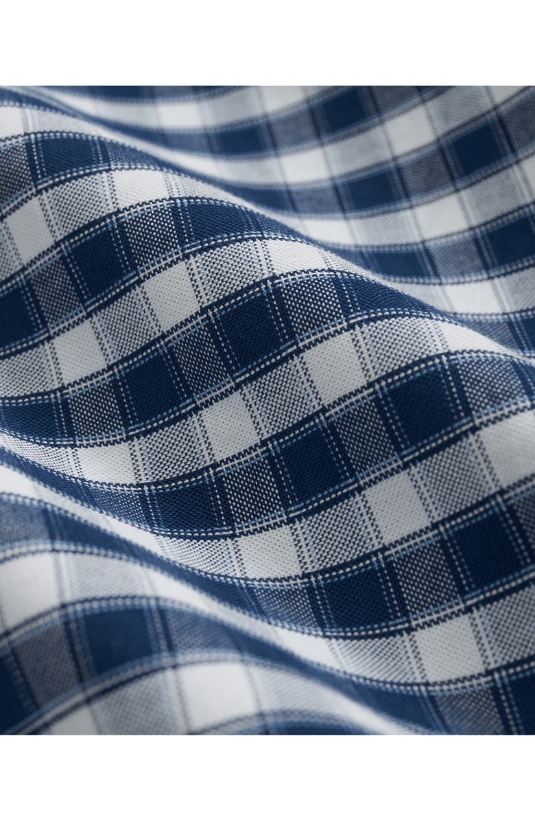 Brooks Brothers Non-Iron Check Cotton Stretch Oxford Cloth Button-Down Shirt, Alternate, color, 