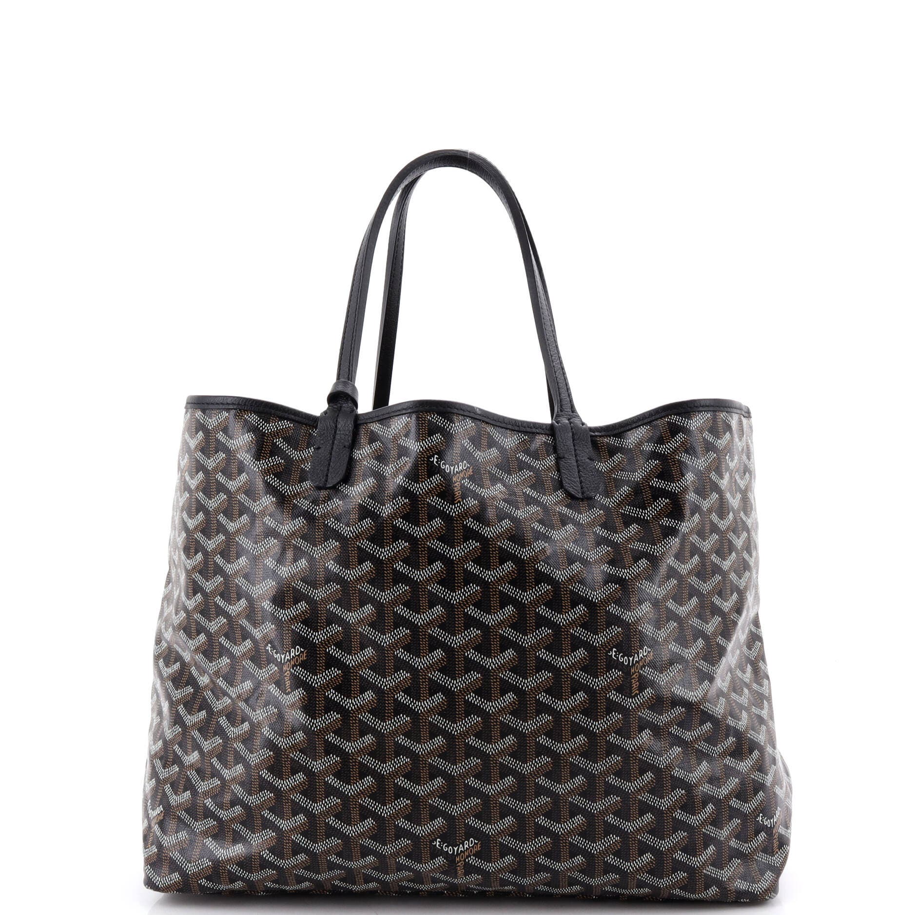Saint Louis Tote Printed Coated Canvas PM, Alternate, color, Black