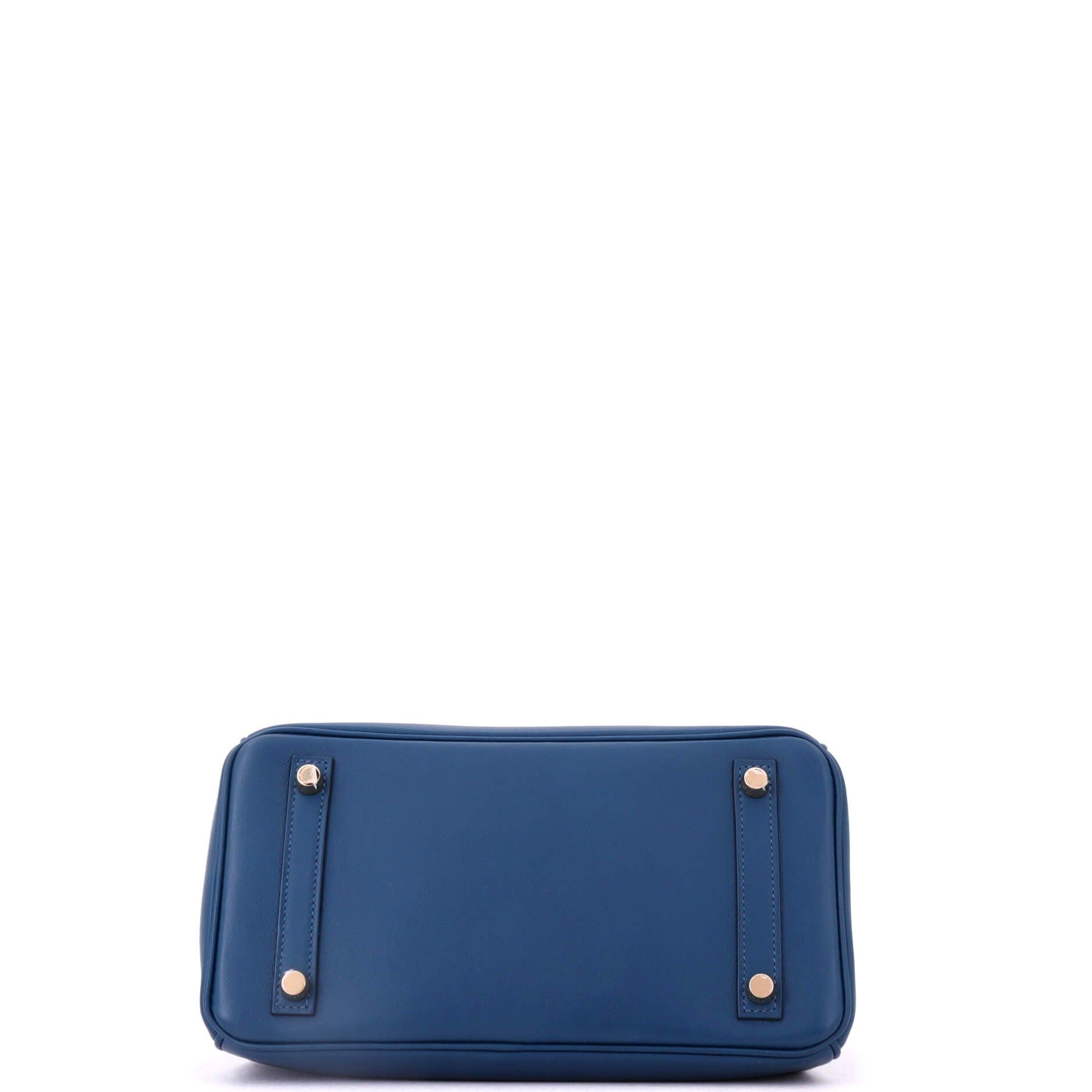 Pre-Owned Hermes Birkin Handbag Blue Swift with Gold Hardware 25, Alternate, color, Deep Blue