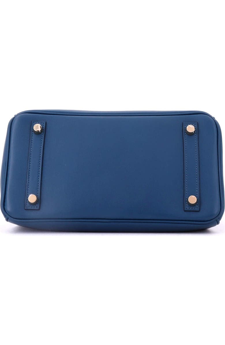 Pre-Owned Hermes Birkin Handbag Blue Swift with Gold Hardware 25, Alternate, color, Deep Blue