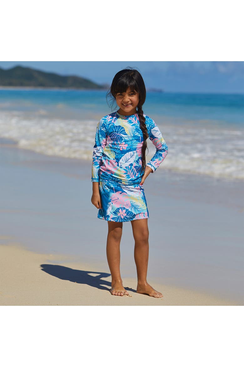 Sporty Swim Skirt, Alternate, color, Mykonos Tropical