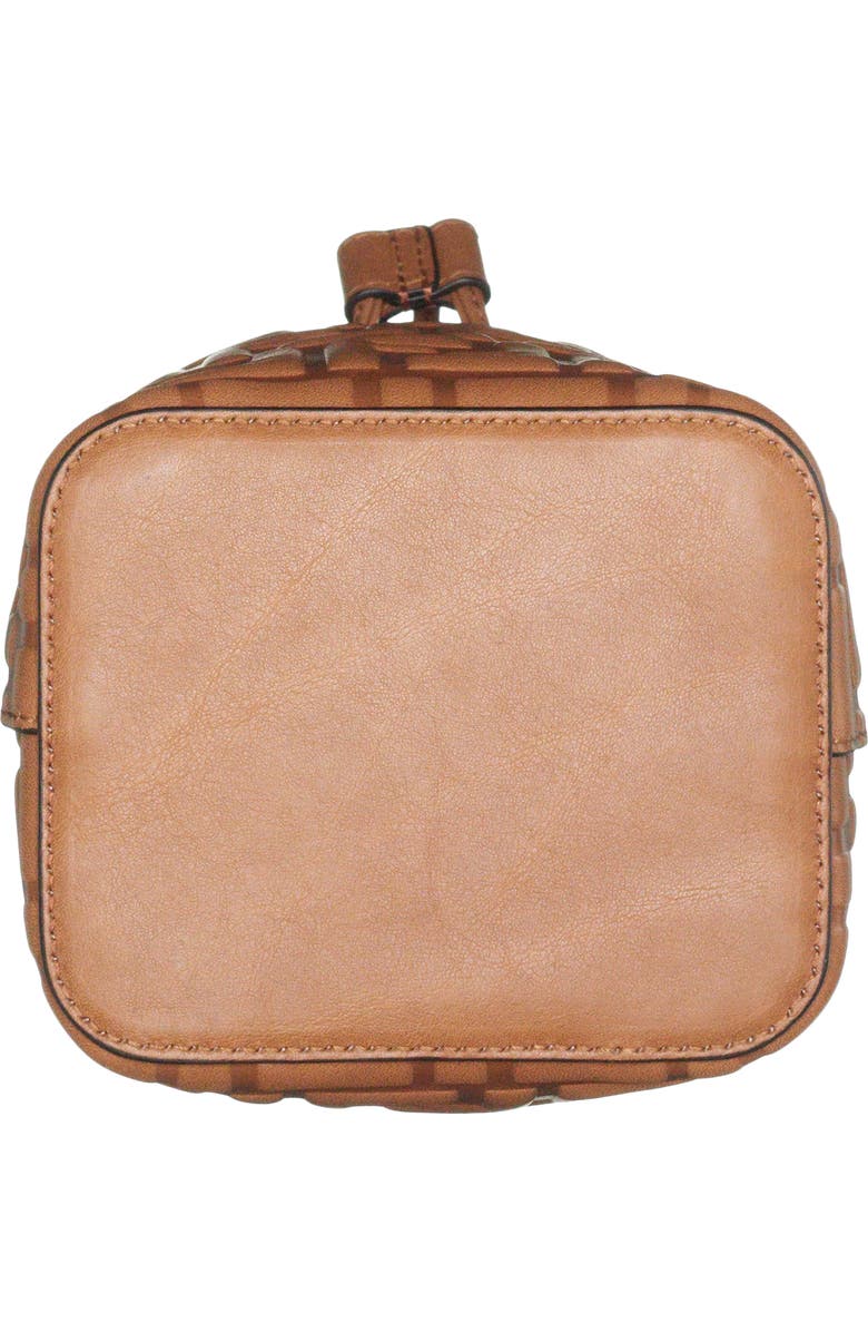 Fendi Mini Mon Tresor Logo Leather Bucket Bag, Alternate, color,