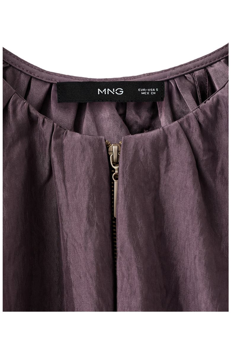 Oversize Bubble Bomber Jacket, Alternate, color, PURPLE