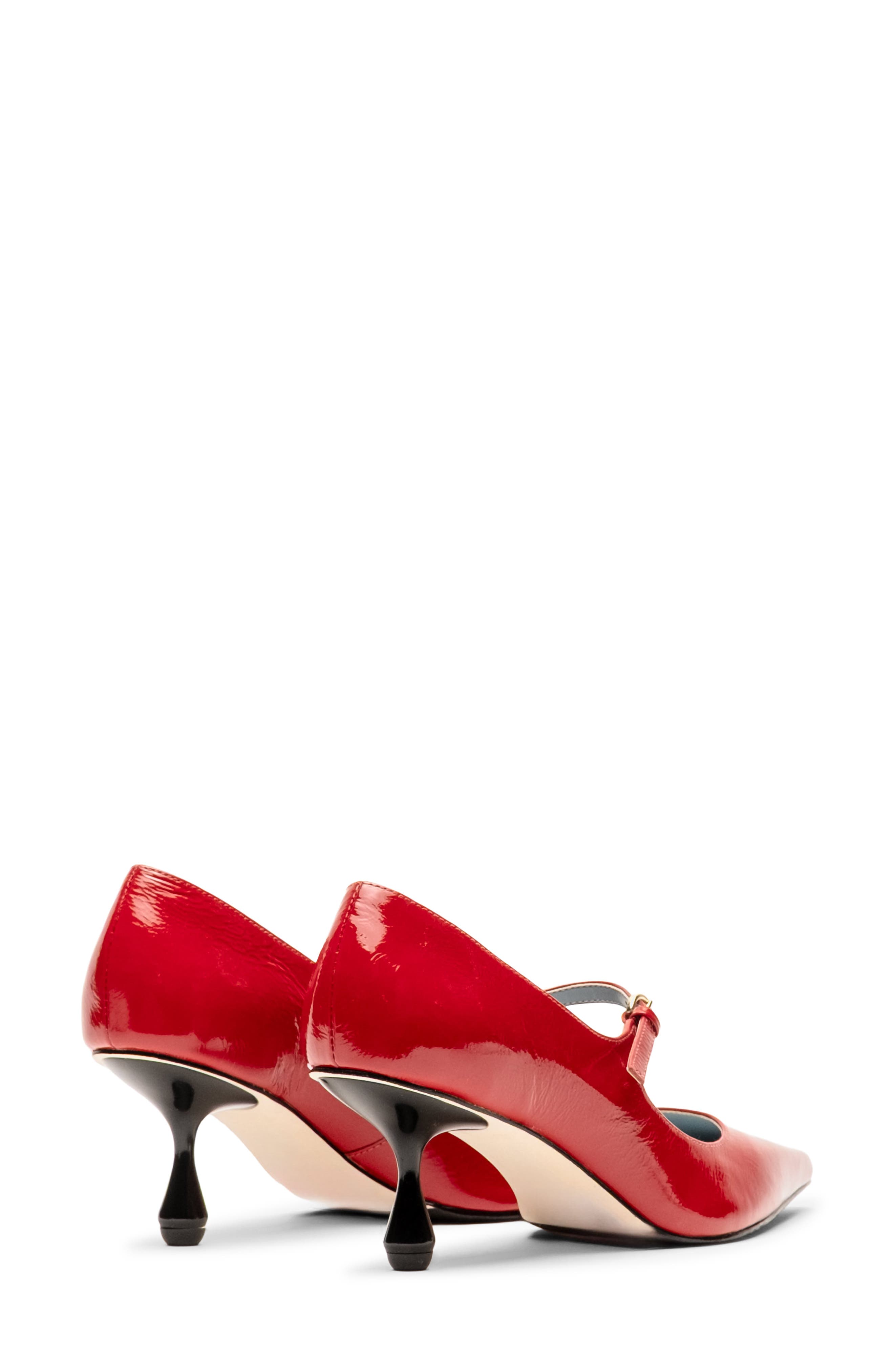 Frances Valentine Naomi Pointed Toe Mary Jane Pump, Alternate, color, Red