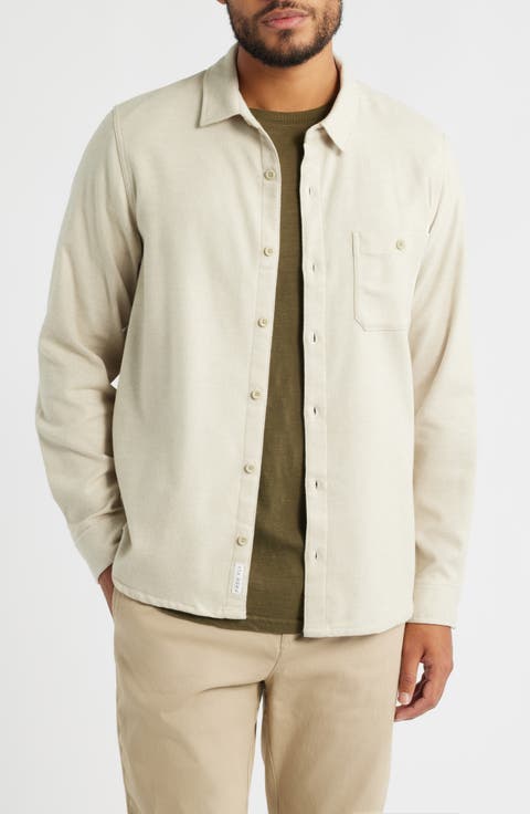 SeaWool Flannel Button-Up Shirt