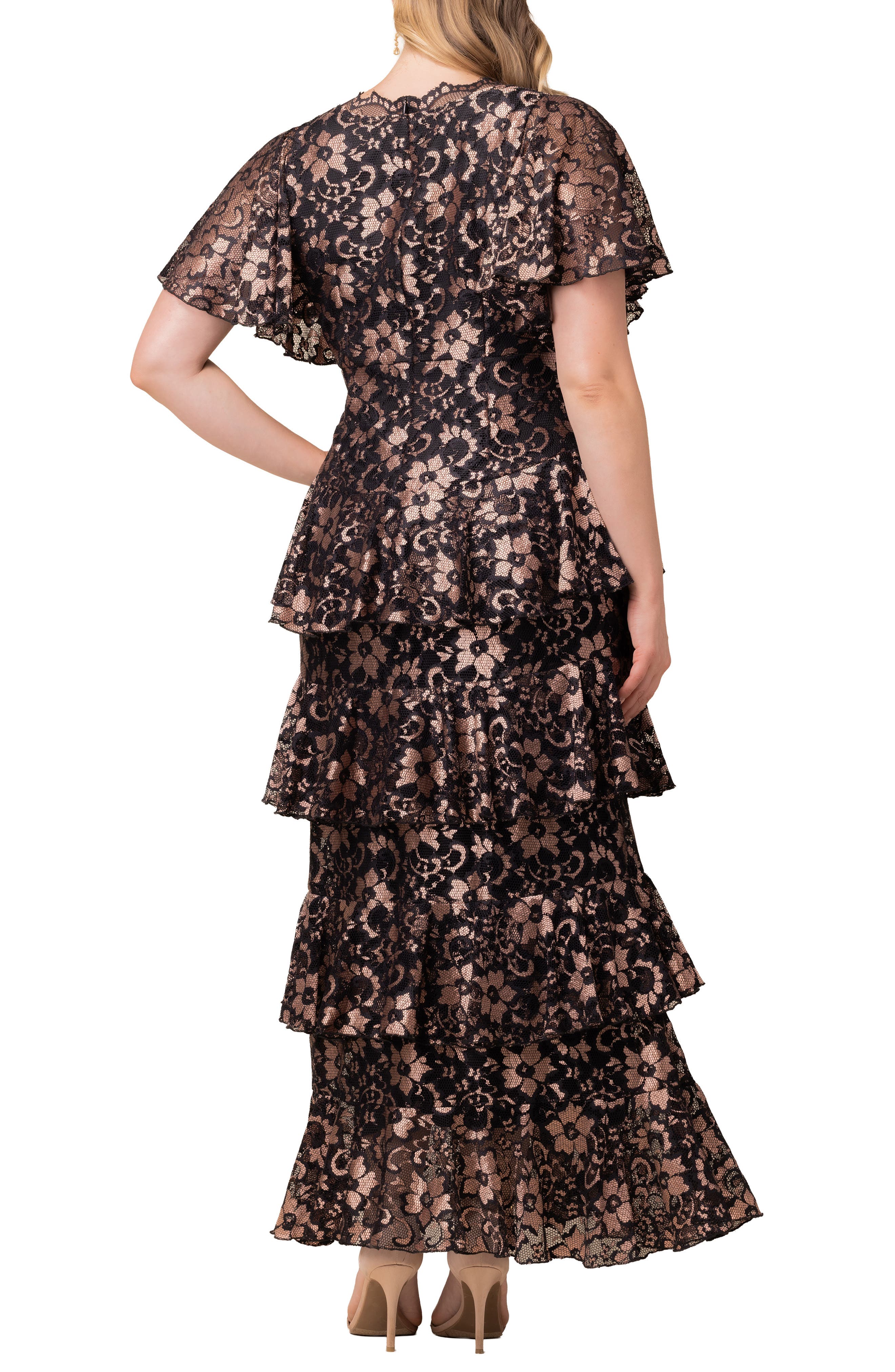 Mon Ange Tiered Lace Gown - image 2
