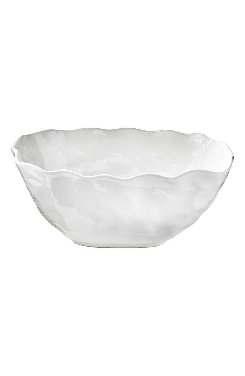 tag Formoso Oval Entertain Bowl Ceramic Serving Bowl for Fall, Main, color, White