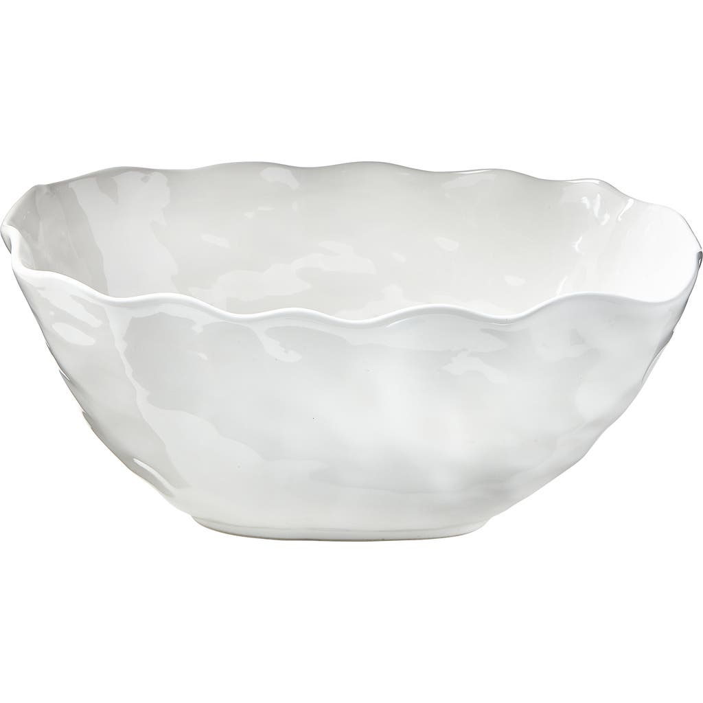 Tag Formoso Oval Entertain Bowl Ceramic Serving Bowl For Fall In White