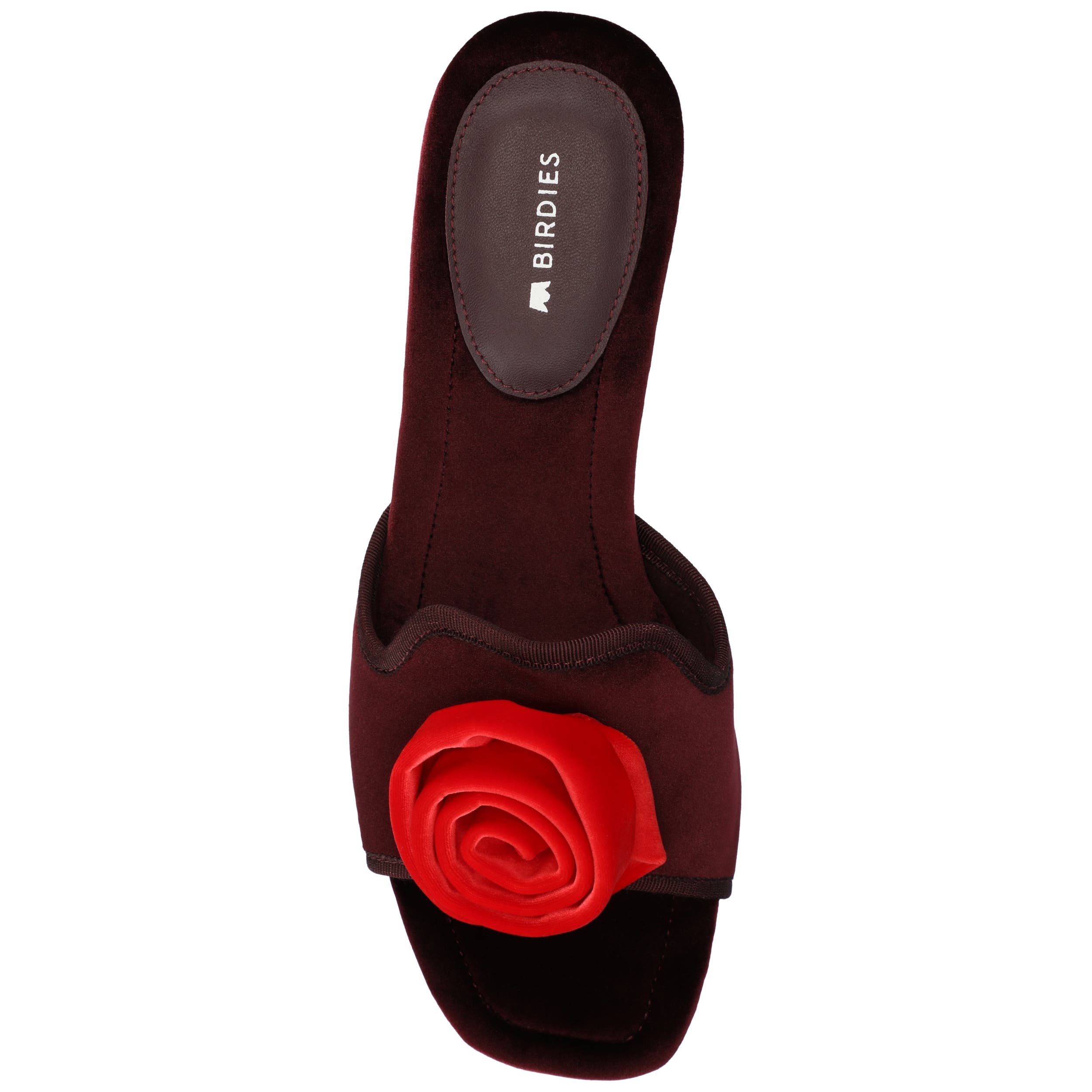 The Kiwi-Kitten Flower Slide, Alternate, color, Burgundy