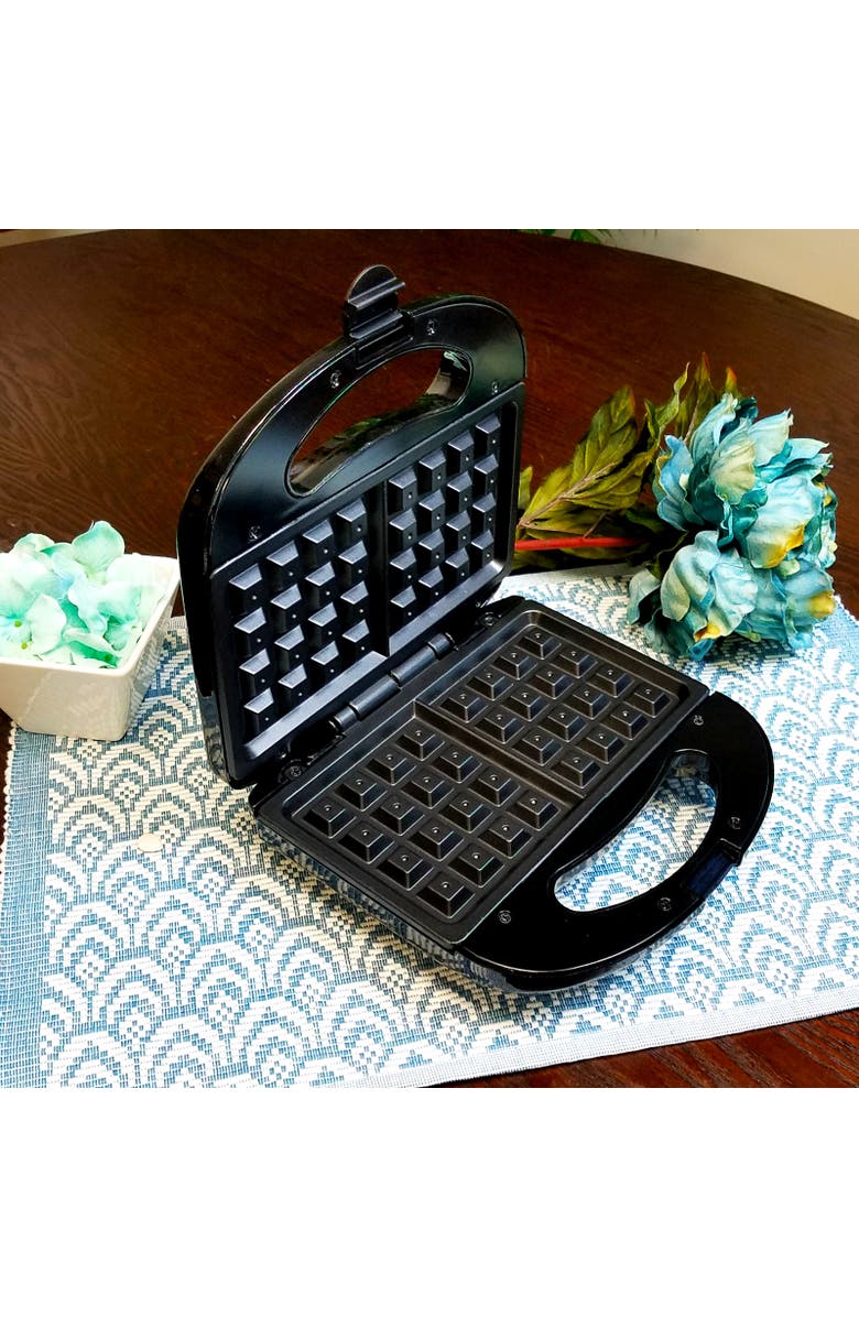 Better Chef Nonstick Portable Waffle Maker, Alternate, color, Black