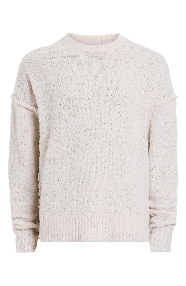 AllSaints Chillion Wool Blend Sweater, Alternate, color, Ecru White