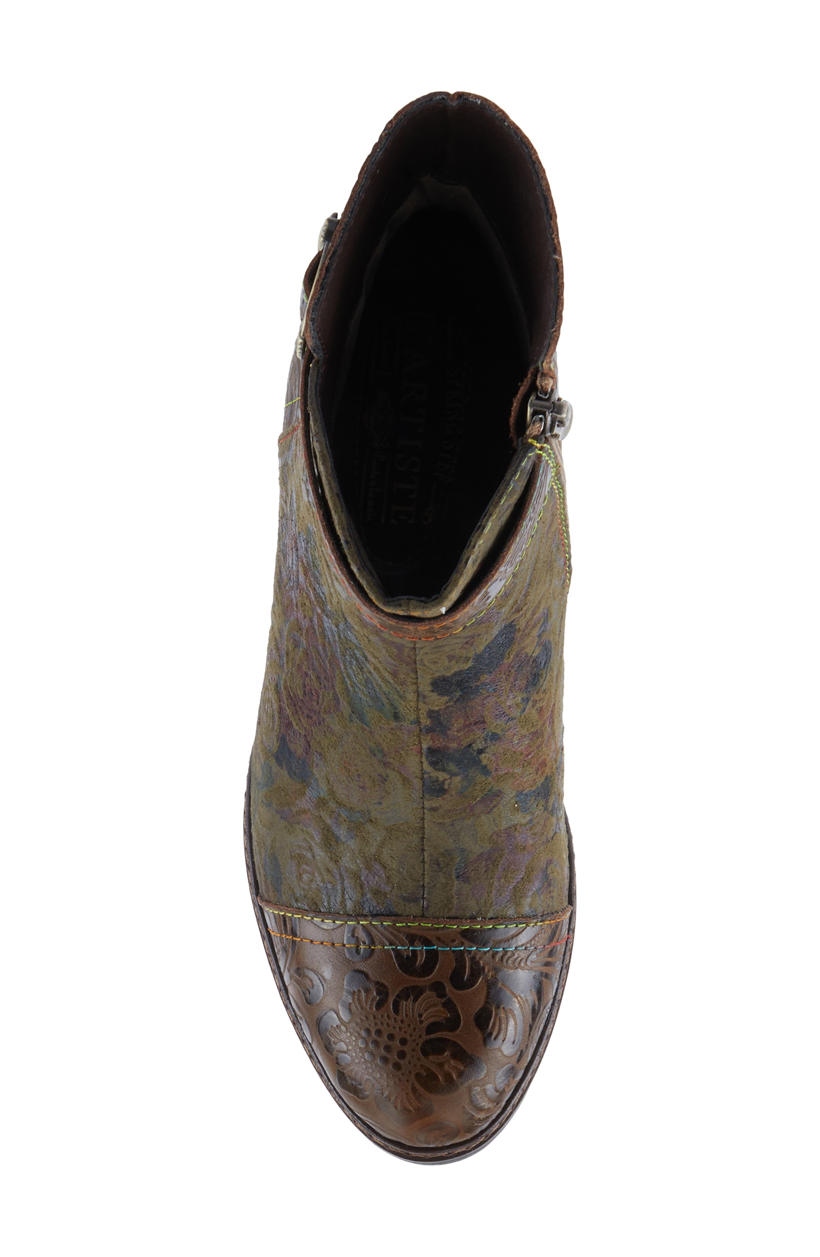 Antilles Flower Embossed, Alternate, color, OLIVE GREEN