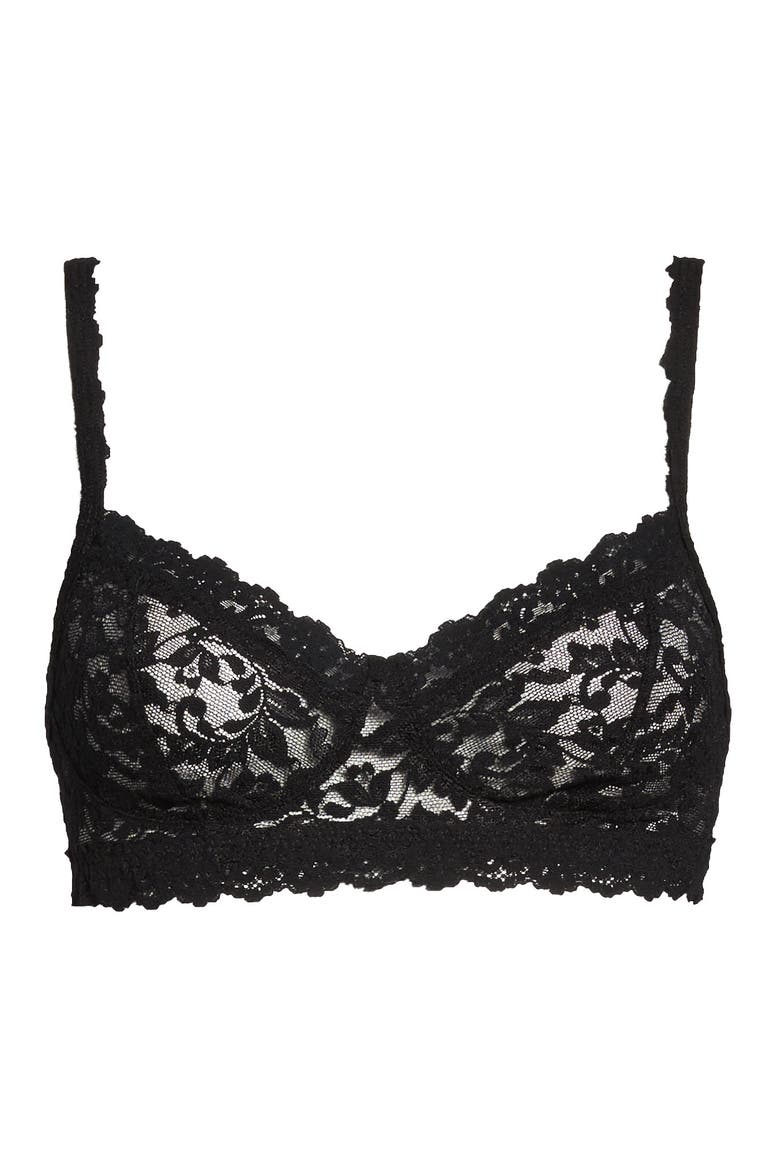'Retro' Bralette, Alternate, color, BLACK