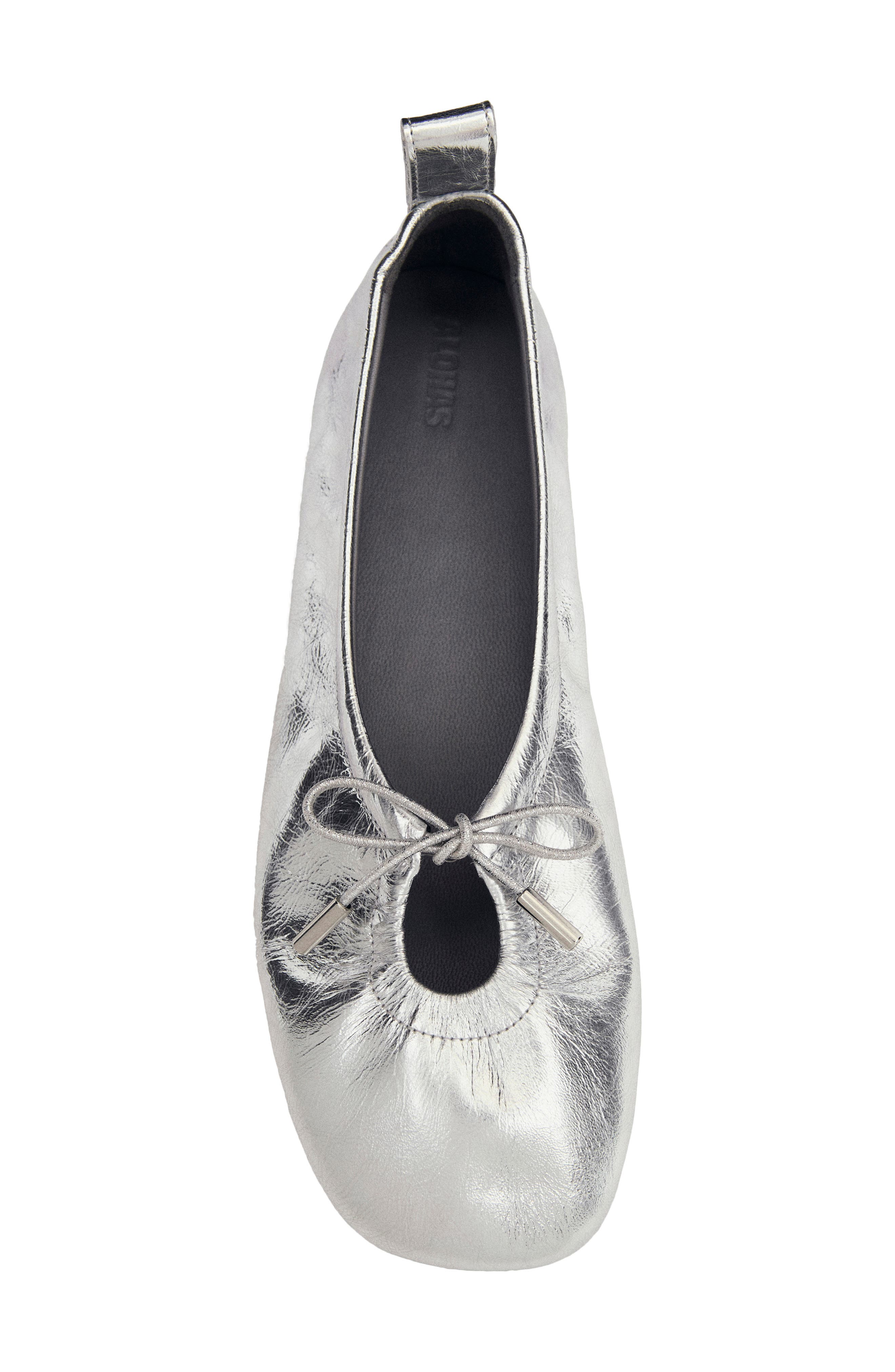 ALOHAS Rosalind Ballet Flat, Alternate, color, Shimmer Silver