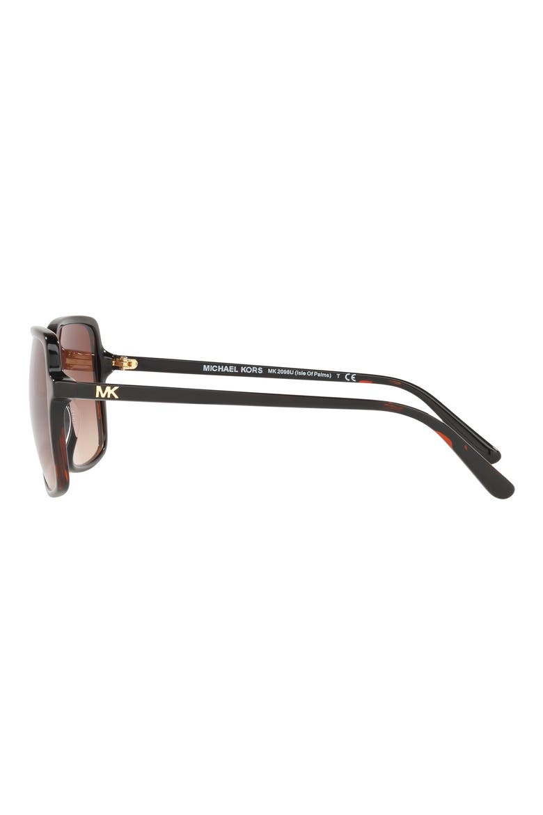 56mm Gradient Square Sunglasses, Alternate, color, NEW TORTOISE/ SMOKE GRADIENT