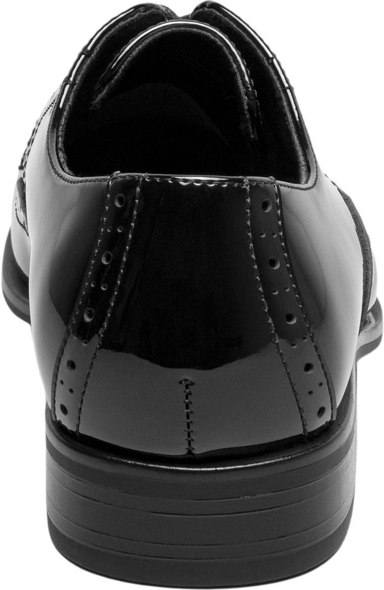 Stacy Adams Kids' Scottie Patent Derby, Alternate, color, Black Patent