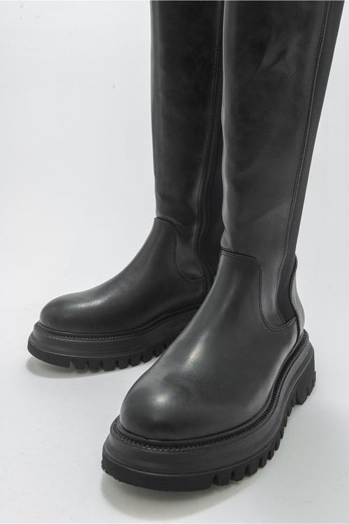 Prologue Shoes Shadow Knee High Boot In Black