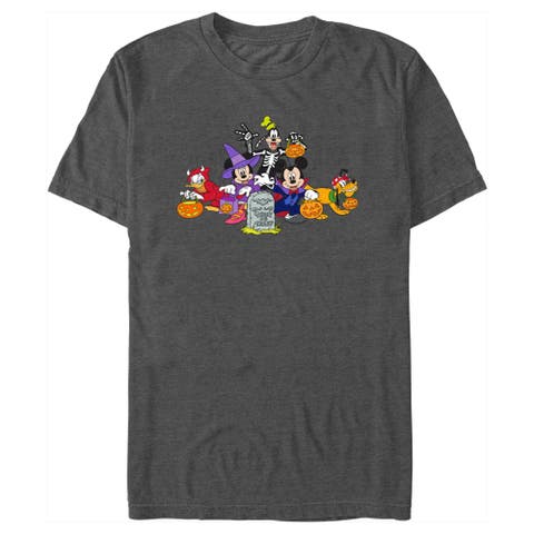 Men's Mickey & Friends Halloween Group Shot  Graphic T-Shirt