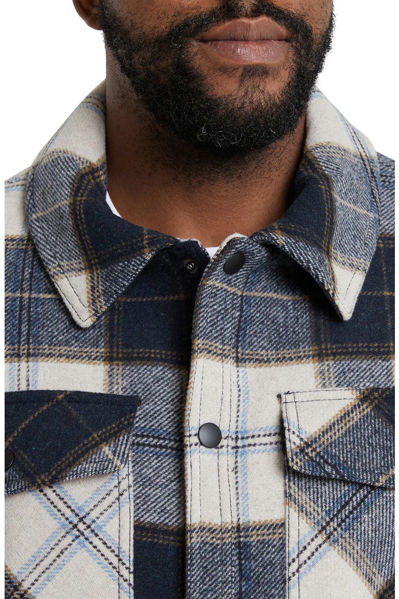 Montana Check Shacket , Alternate, color, NAVY